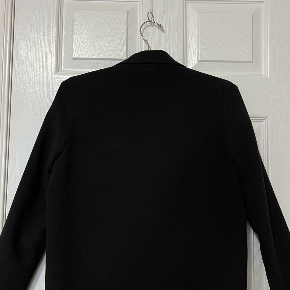 OAK + FORT Black Long Formal Relaxed Blazer Jacket - Sz XS - Picture 7 of 13